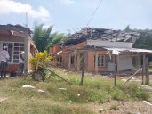 Gestionan las ayudas para las familias afectadas por el ataque en Jamundí y donde nueve personas resultaron heridas