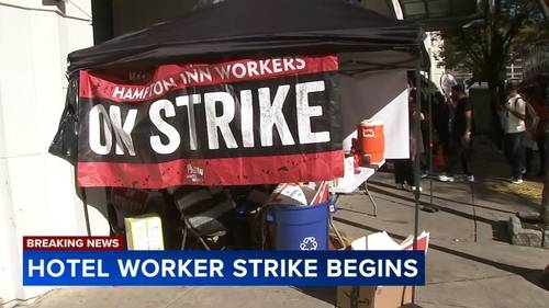 UNITE HERE Local 274 hospitality workers begin strikes at 2 Center City hotels