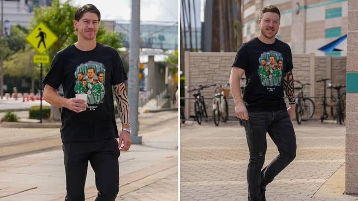 Stars rock special T-shirts in honor of Seguin’s 1,000th NHL game