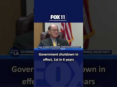 Government shutdown in effect, 1st in 6 years
