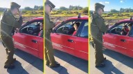 Graban "fiscalización inclusiva" en Yumbel: Carabinero establece diálogo en lenguaje de señas