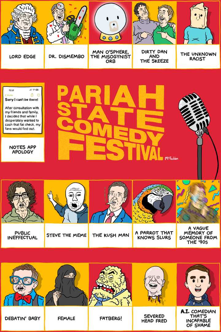 Cartoon: Pariah state comedy festival