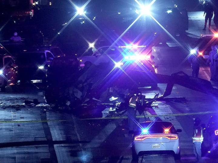 Motorists lift medical helicopter to rescue woman after crash