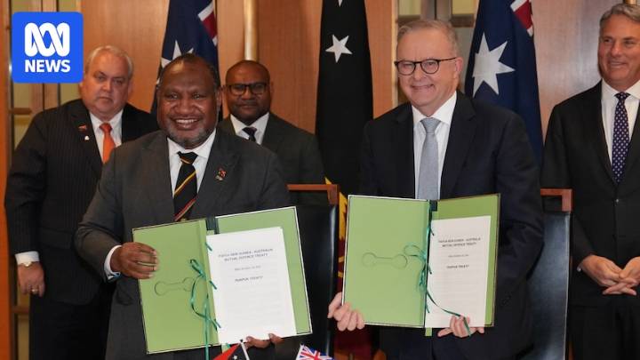 Australia and Papua New Guinea sign landmark alliance vowing to defend each other in conflict