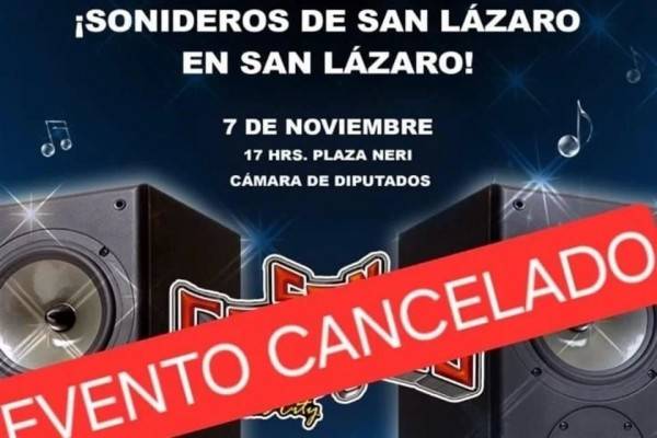 Cancelan ahora evento de sonideros en Cámara de Diputados