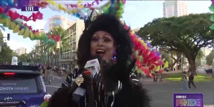 'Give us a twirl!': Dillon Ancheta joins Pride Parade fun