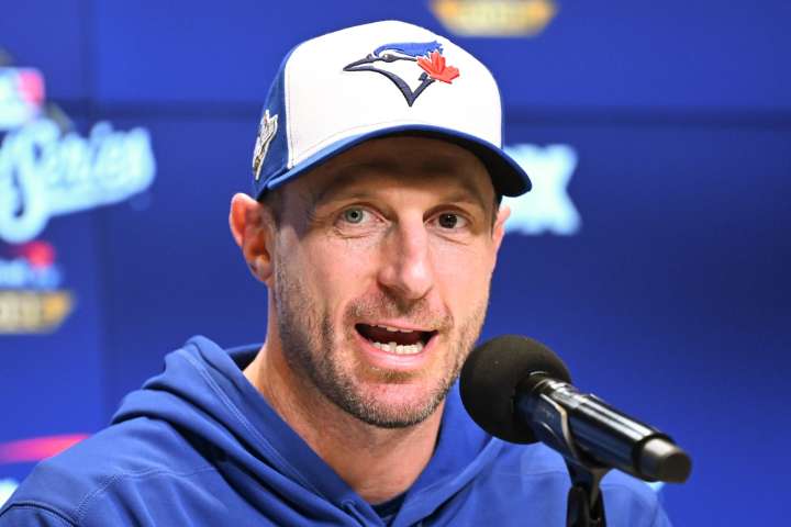Max Scherzer admits he was 'going nuts' during Toronto Blue Jays’ massive World Series win