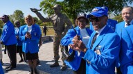 Stolen Tuskegee Airman statue returned to Detroit's Rouge Park