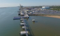 El Puerto de Huelva inaugura una doble rampa ro-ro en el Muelle Sur que permitirá aumentar la carga rodada