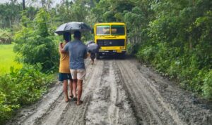 Villagers of Harinagar Ward No. 06 Demand Immediate Action to Restore Lifeline Village Road