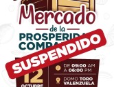 Autoridades informan aplazamiento del Mercado de la Prosperidad Compartida