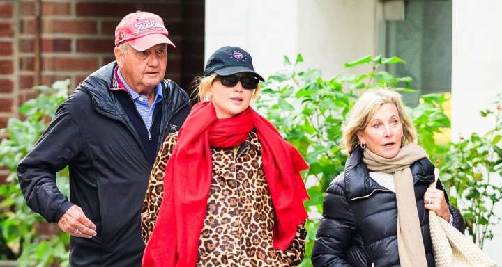 Jennifer Lawrence Rocks Animal-Print Coat for Walk in NYC with Her Parents | Jennifer Lawrence 