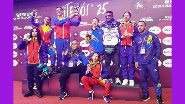 Doble plata conquistan deltanas en Panamericano de Lucha Brasil 2025