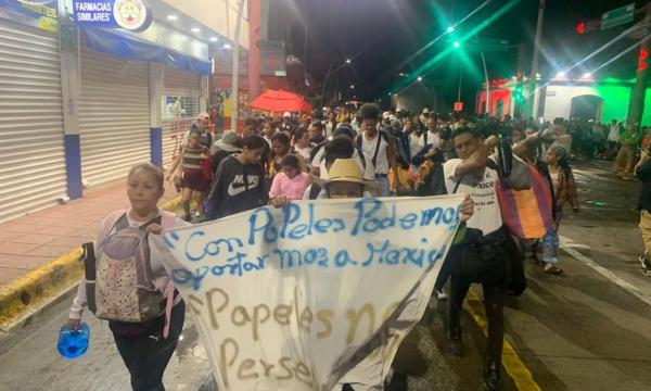 Sale caravana de migrantes de Tapachula, Chiapas