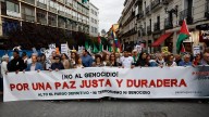 El mundo de la cultura y la política se moviliza en Madrid "por una paz justa y duradera" en Palestina