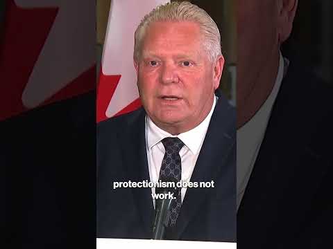 Ontario Premier Defends Use of Anti-Tariff Reagan Ad #shorts