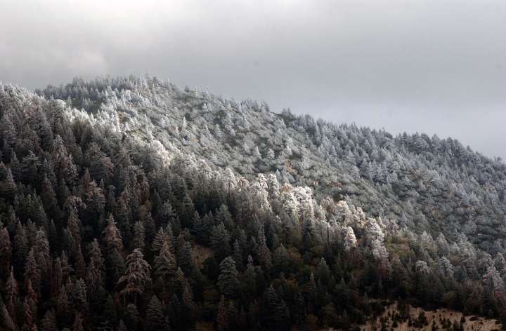 Tormenta trae primera nevada de la temporada al sur de California