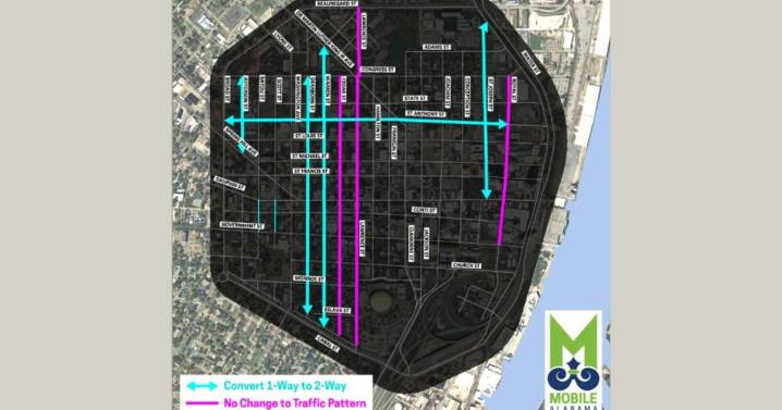 City to two-way St. Anthony Street