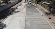 Las Lajitas continúa con obras de pavimento para una ciudad más moderna