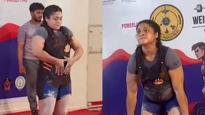 Watch: 7-months-pregnant Delhi cop stuns with 145 kg lift, wins medal