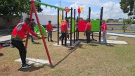 Rehabilitada plaza del barrio Bolívar para celebración navideña