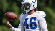 Luke Rhodes is the Colts emergency holder if Rigo Sanchez has to kick