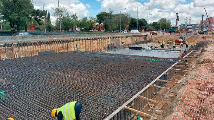El soterramiento de la A-5 avanza con 300 metros excavados y el 84% de los pilotes ejecutados
