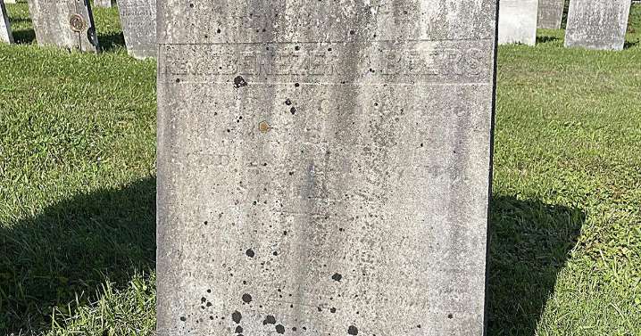 Headstones at Watertown's Old Buying Ground Restored