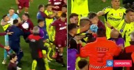 Pitazo final y escándalo: revancha entre Lanús y La U terminó en pelea entre jugadores en la cancha
