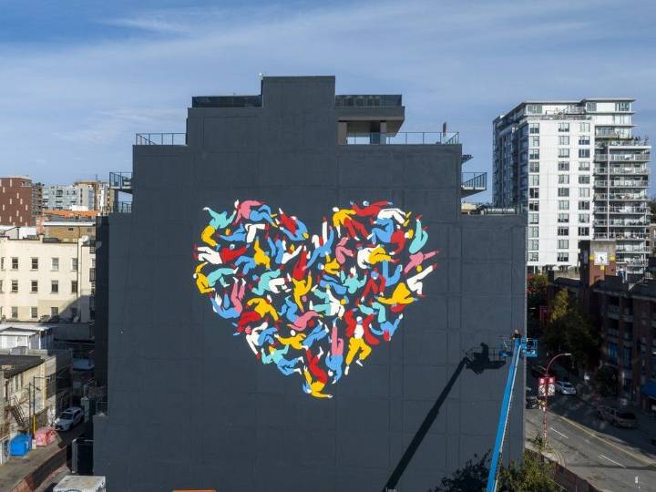 'We are all held together': New Vancouver mural honours legacy of care in DTES neighbourhood
