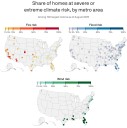 Where U.S. homes face the most severe and extreme climate risk