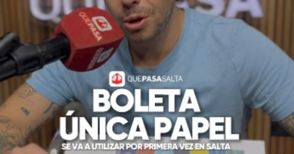 SALTA POR PRIMERA VEZ VOTA CON LA BOLETA ÚNICA PAPEL