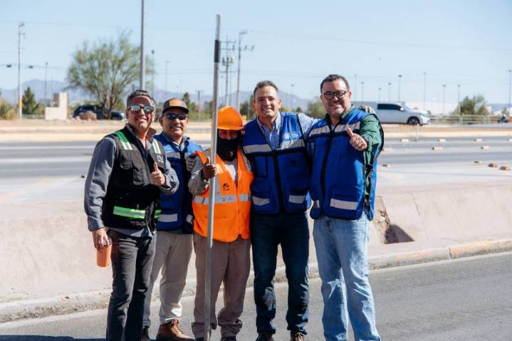 Supervisa alcalde Marco Bonilla recarpeteo de lateral del boulevard Fuentes Mares