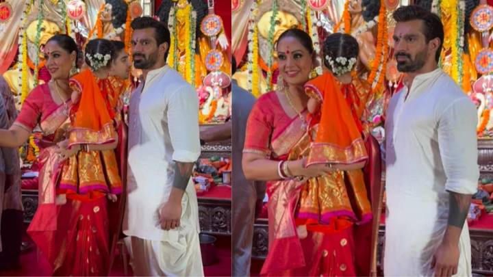 Bipasha Basu Wishes Fans ‘Shubho Navami’ With Adorable Family Picture