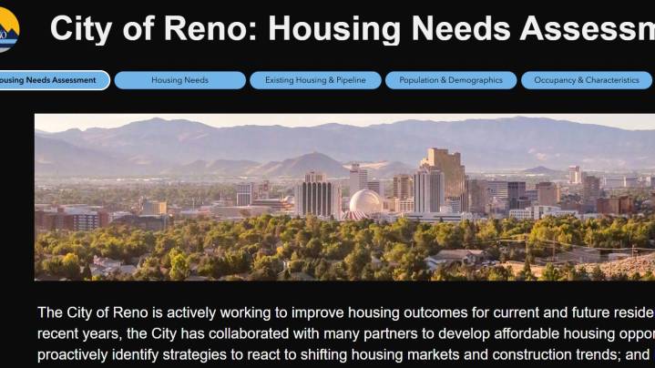 Reno launches housing needs dashboard; 15,000 units needed by 2035
