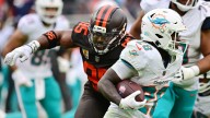What did Myles Garrett say after Browns blew out Dolphins?