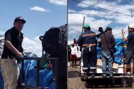 Yulay lleva ayuda a los damnificados en Poza Rica, Veracruz