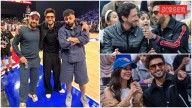 Ranveer Singh attends NBA Abu Dhabi Games 2025, hangs out with actor Adrien Brody, cricketer Rashid Khan and Badshah