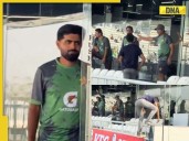 Watch: Security breach on Babar Azam’s birthday, fan attempts to enter Pakistan