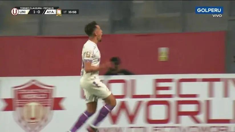 Tremendo golazo: Martín Pérez Guedes eludió rival y anotó en el Universitario vs Ayacucho FC [VIDEO]