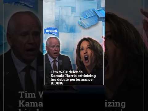 Tim Walz defends Kamala Harris criticizing his debate performance