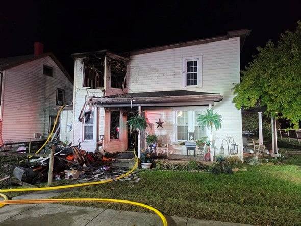 Smoke alarms save Hagerstown family as fire guts duplex overnight