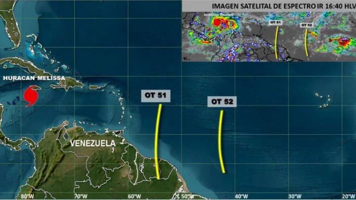 Inameh vigila dos ondas tropicales que se aproximan a Venezuela