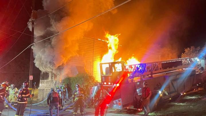 Flames burn through Schuylkill County home