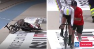 La fuerte caída de chilena Javiera Garrido en Mundial de Ciclismo: se levantó y siguió peleando final