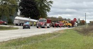 Milk and manure tankers collide, no major injuries or spills