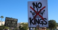 Protestors gather for 'No Kings' rallies in downtown San Diego