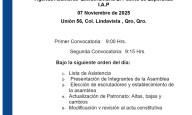 Convocatoria Oficial a Asamblea Extraordinaria del Patronato “El Puente de Esperanza” I.A.P.