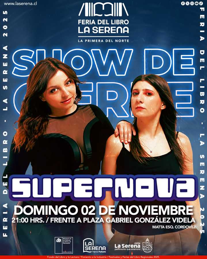 Supernova cerrará con broche de oro la 40° Feria del Libro de La Serena