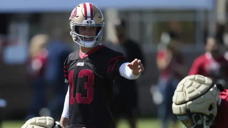 Brock Purdy fuera otra vez: Mac Jones lidera a los 49ers con récord en yardas